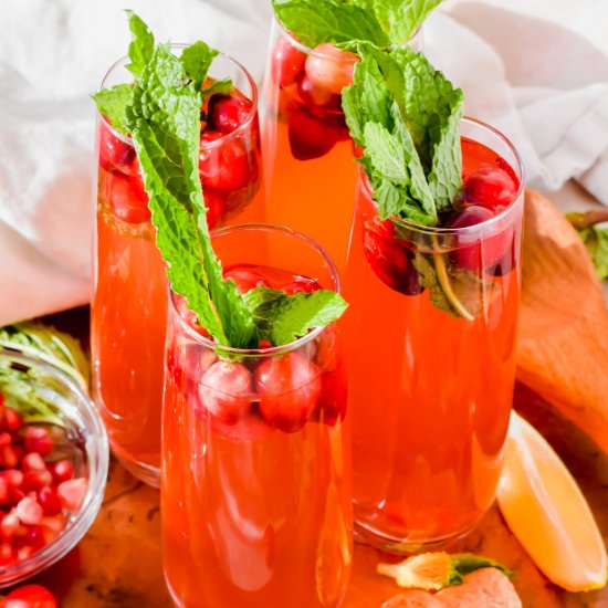 Pomegranate Champagne Punch