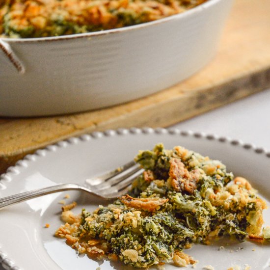 Cheesy Spinach Casserole