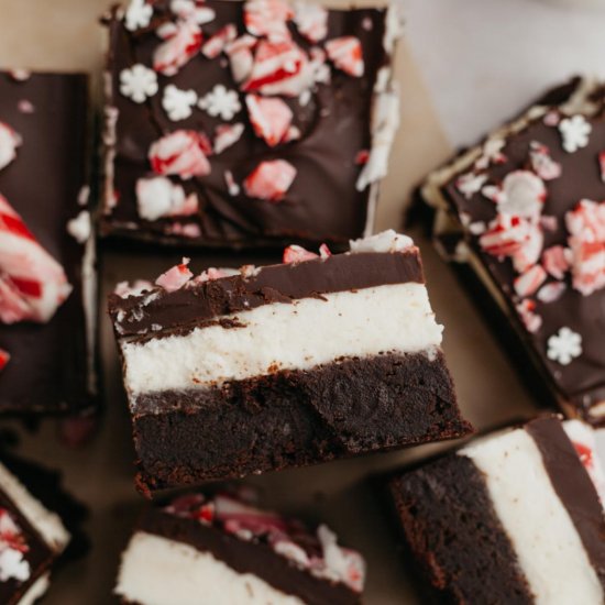 Peppermint Bark Brownies