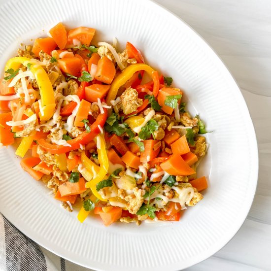 Turkey sweet potato hash