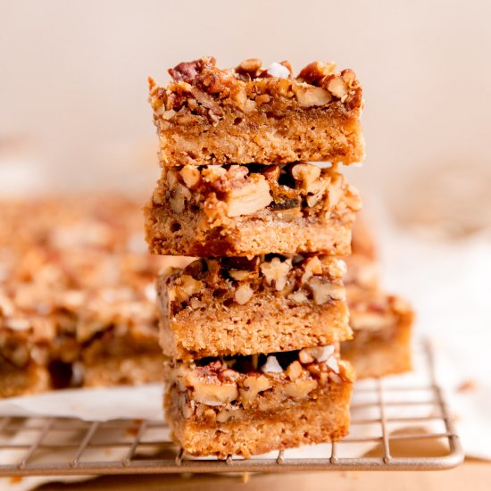 Bourbon Pecan Pie Bars