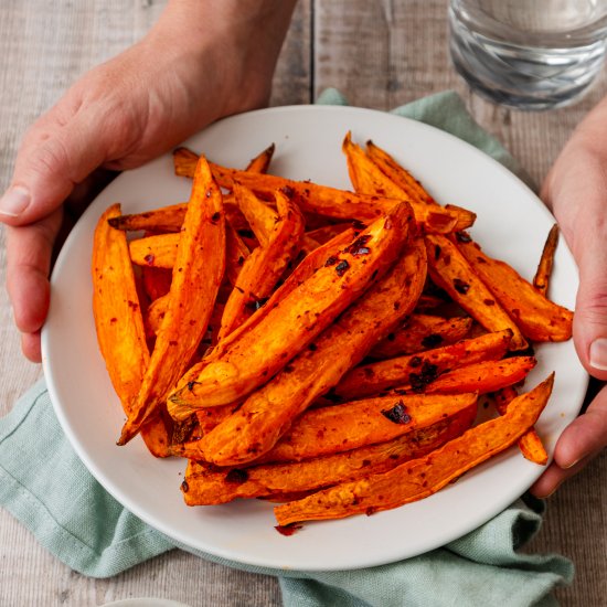 Harissa Sweet Potato Wedges