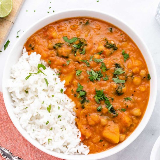 Butternut Squash and Chickpea Curry