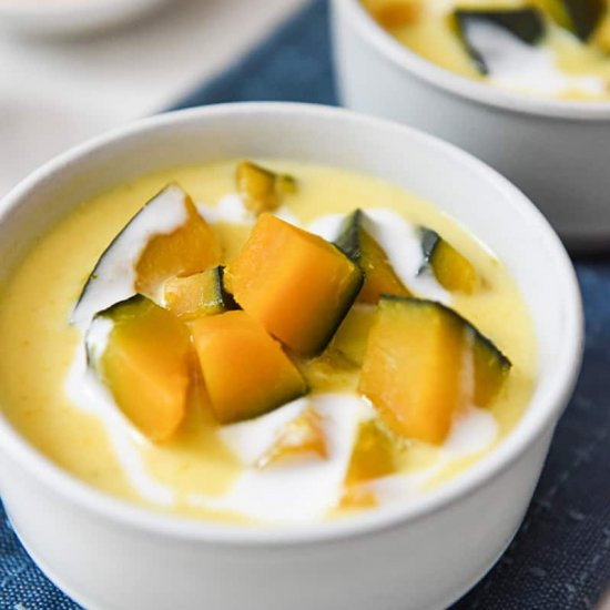 Pumpkin in Sweet Coconut Milk