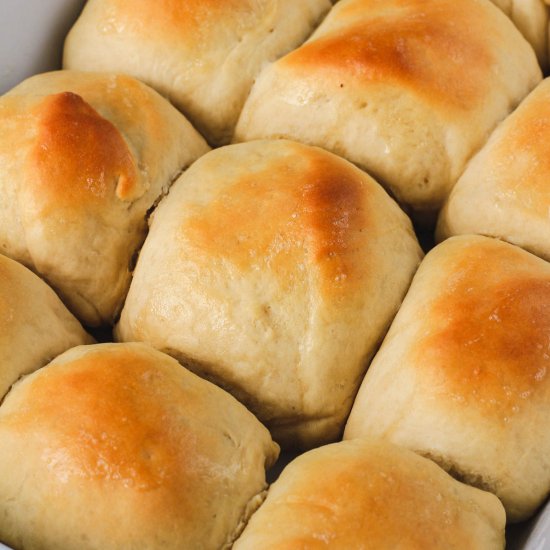 45 Minute Vegan Dinner Rolls