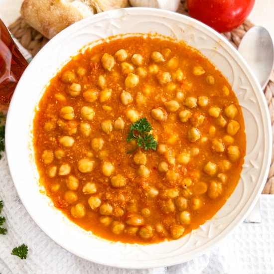 Spanish Chickpeas with Beer