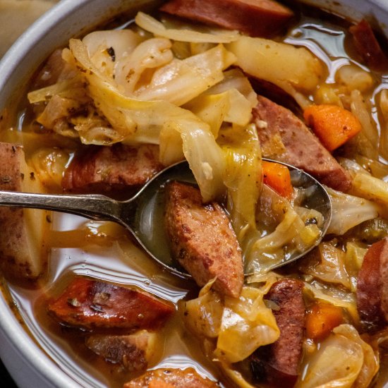 Kielbasa Cabbage Soup