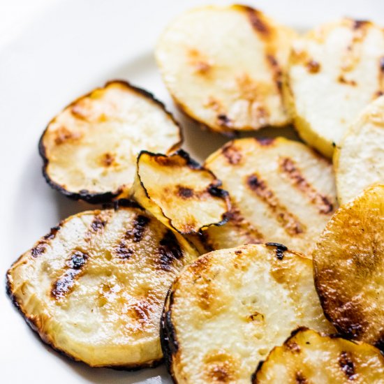 Grilled Kohlrabi