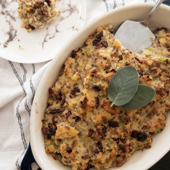 Cornbread Dressing with Sausage