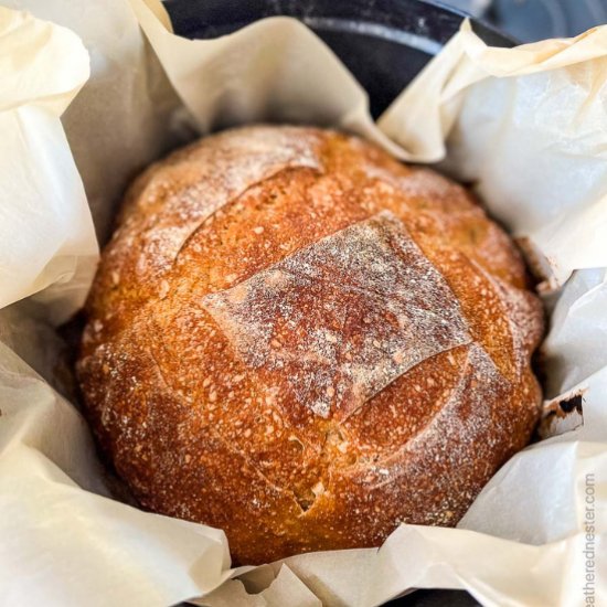 Overnight Sourdough Bread