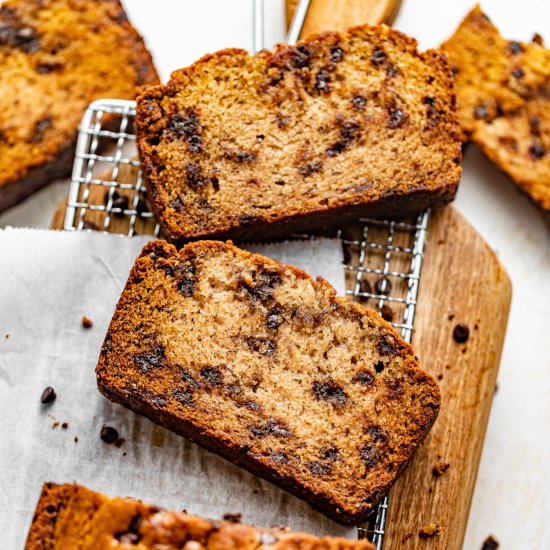 The BESTChocolate Chip Banana Bread