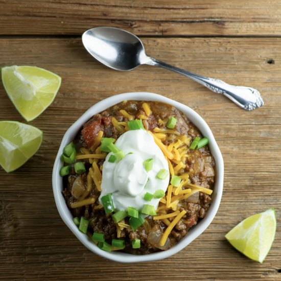 Cornmeal Beer Chili