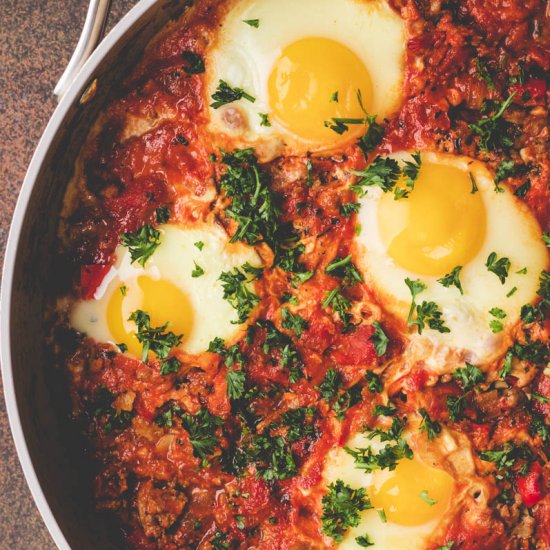 Shakshuka with Ground Turkey