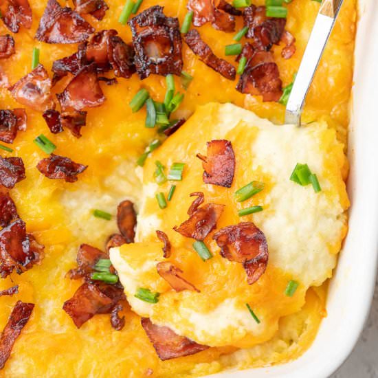 loaded mashed potato casserole