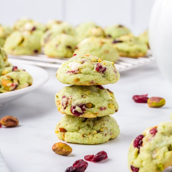 Pistachio Pudding Cookies