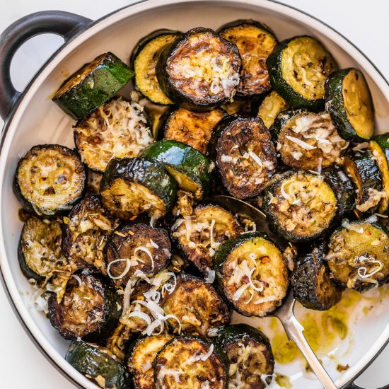 Garlic Parmesan Zucchini