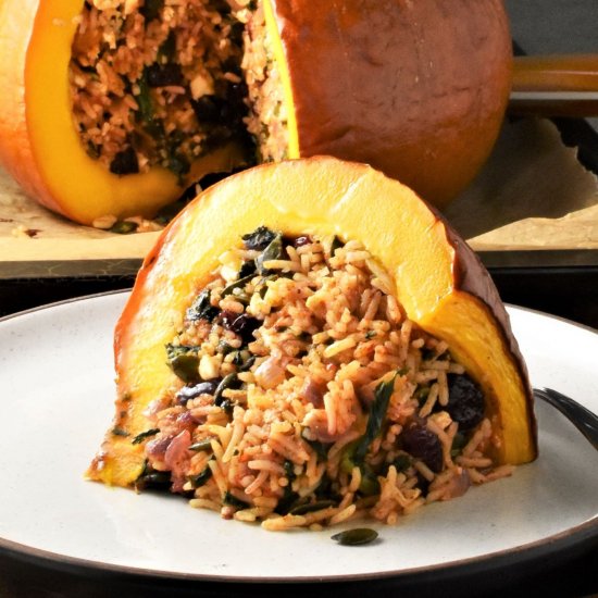 Vegetarian Stuffed Pumpkin