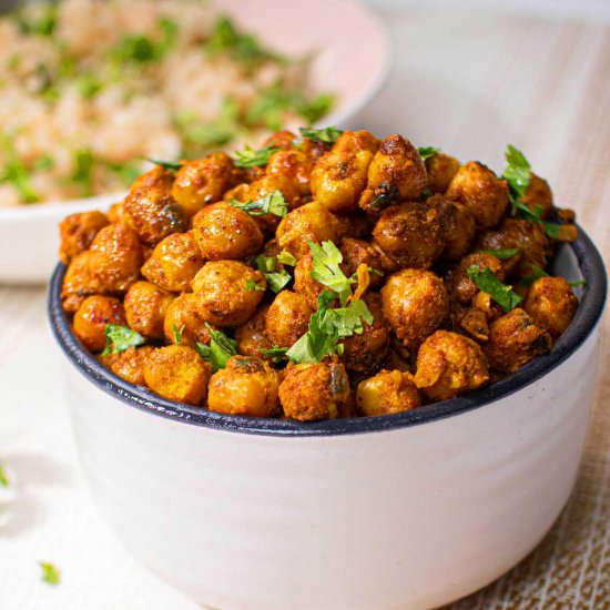 Pan-Fried Spiced Chickpeas