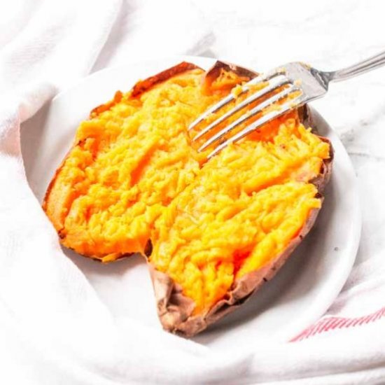 Air Fryer baked sweet potato