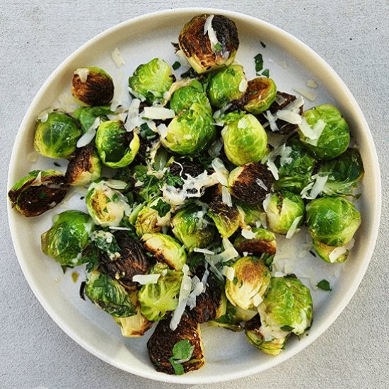 Skillet Roasted Brussels Sprouts