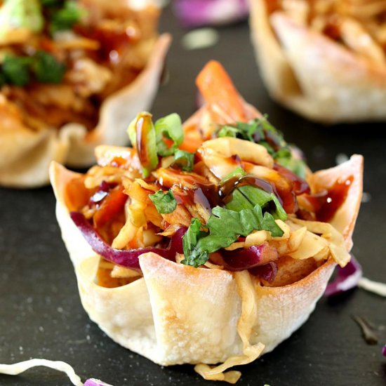 Grilled Tofu Wonton Bowls