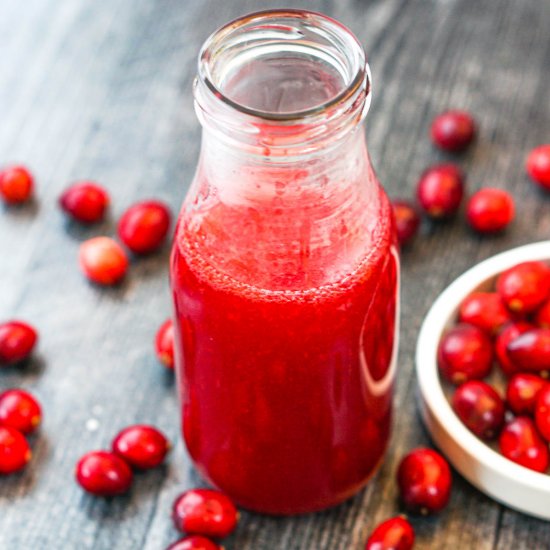 Keto Cranberry Syrup for Mimosas