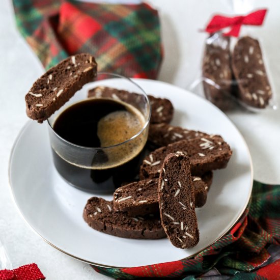 Chocolate Almond Biscotti