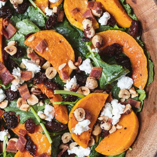 Kale Butternut Squash Salad