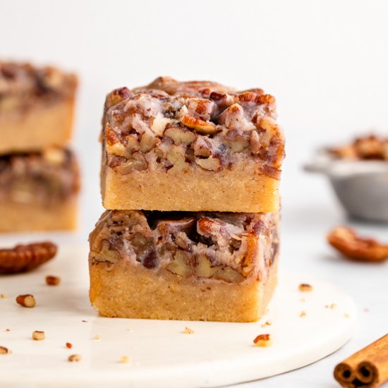 Vegan Pecan Pie Bars