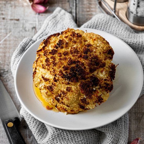 Whole Air Fried Cauliflower