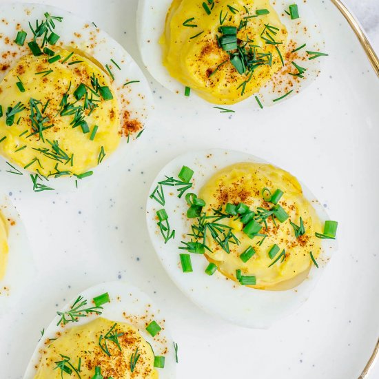 Chive & Dill Deviled Eggs