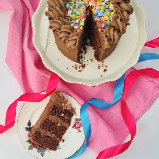 Dairy Free Chocolate Birthday Cake