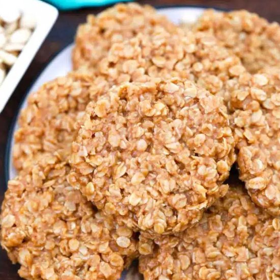 No Bake Peanut Butter Cookies