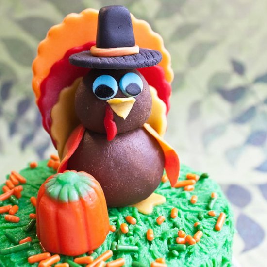 Fondant Turkey Topper