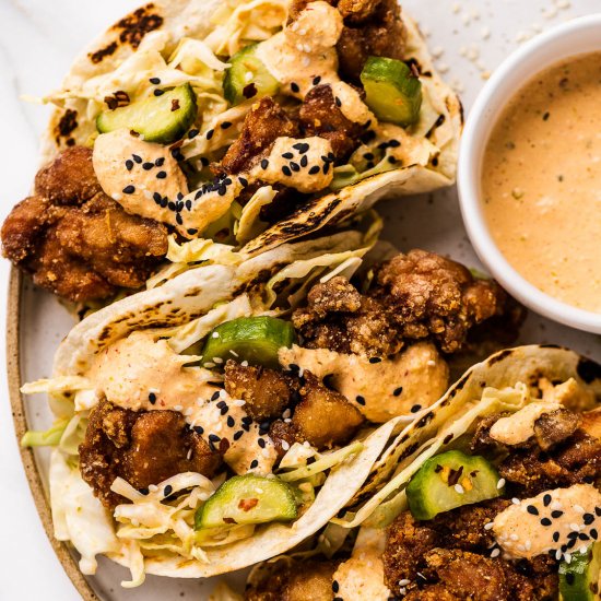 Chicken Karaage Tacos