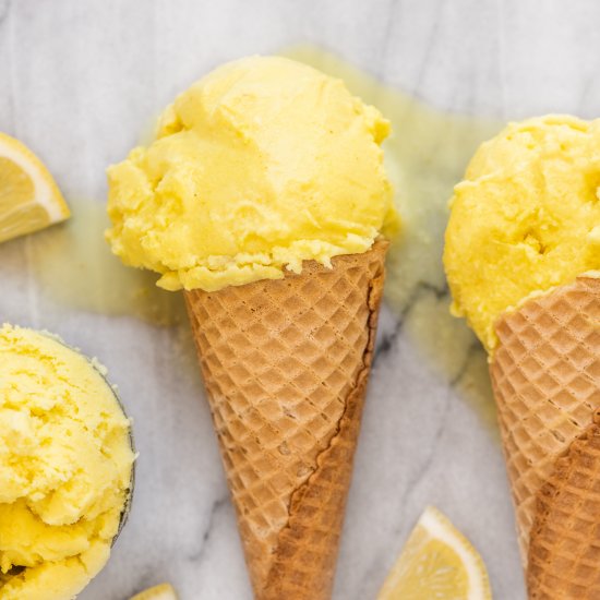 Lemon Coconut Ice Cream