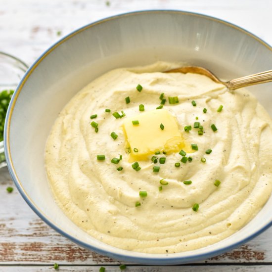 Mashed Hearts of Palm “Fauxtatoes”