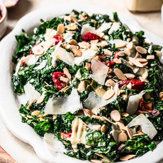 Kale Salad with Tahini Dressing