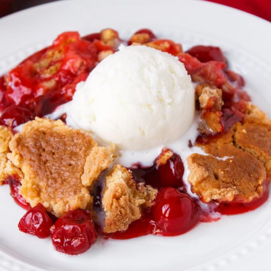 3-Ingredient Cherry Dump Cake