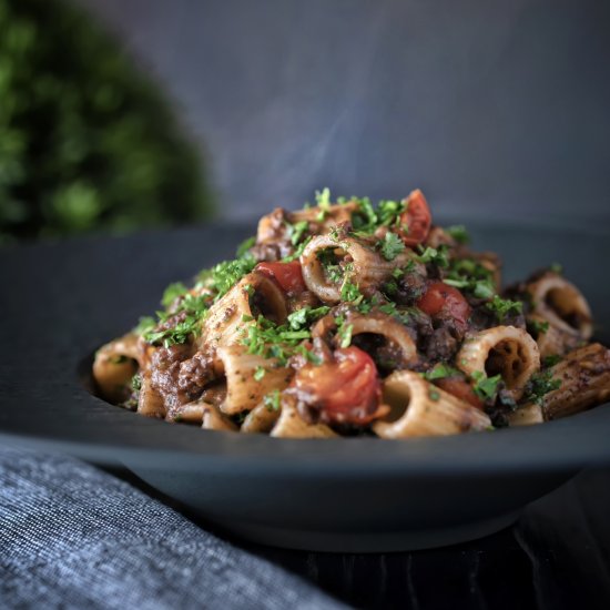 Haggis Pasta Bolognese