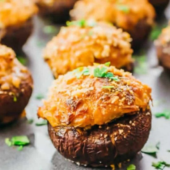 KETO CRAB STUFFED MUSHROOMS