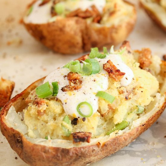 Vegan Twice Baked Potatoes