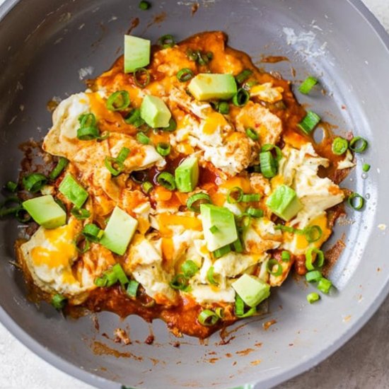 Hi-Protein Enchilada Scrambled Eggs