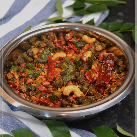 Bhindi (Okra) Peanut Dry Curry