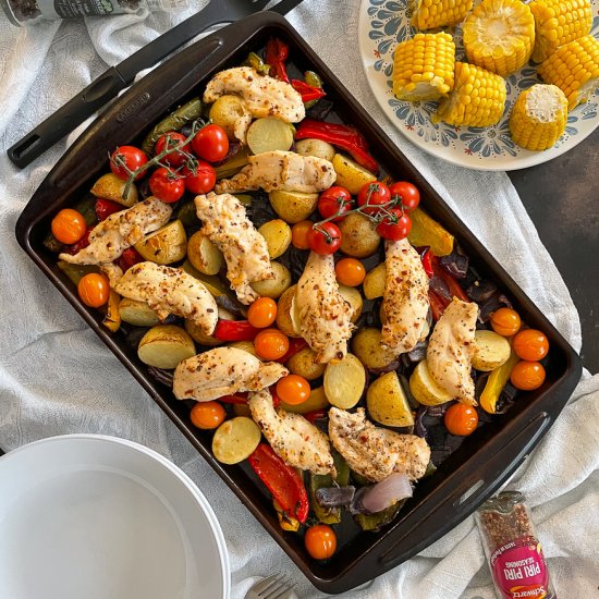 Peri Peri Chicken Traybake