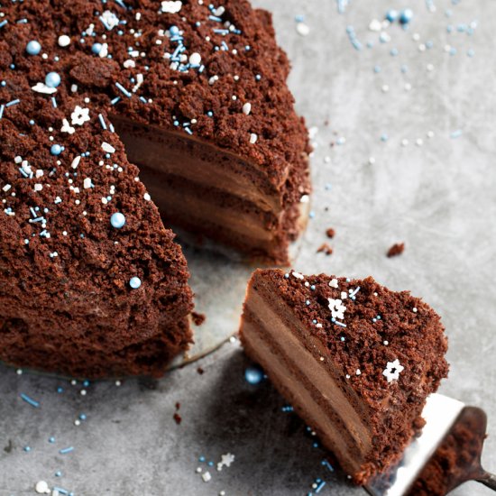 Brooklyn Blackout Blizzard Cake