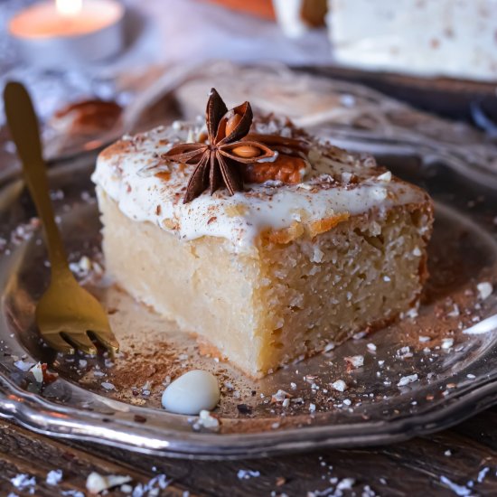 Vegan One Layer Sheet Almond Cake