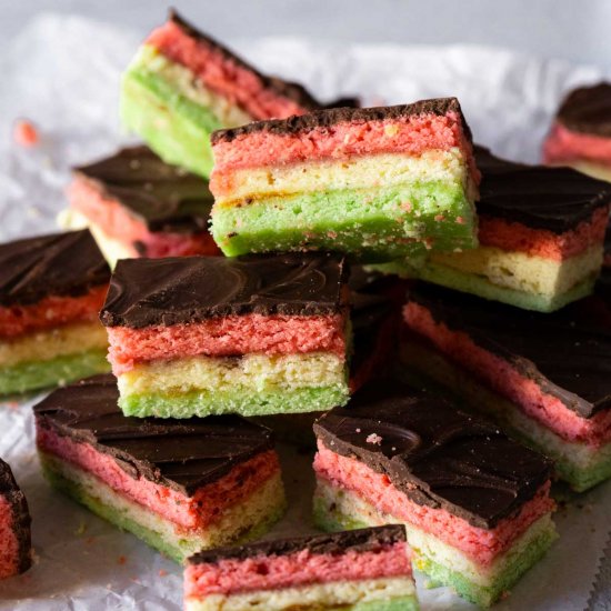 Gluten Free Italian Rainbow Cookies