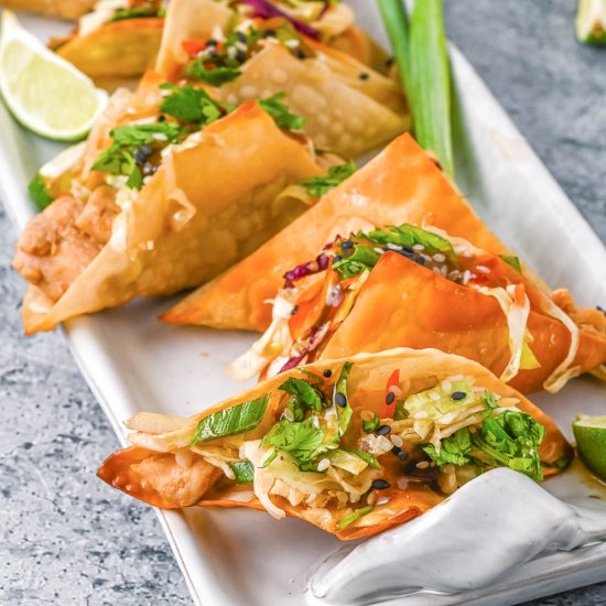 Applebee’s Wonton Chicken Tacos