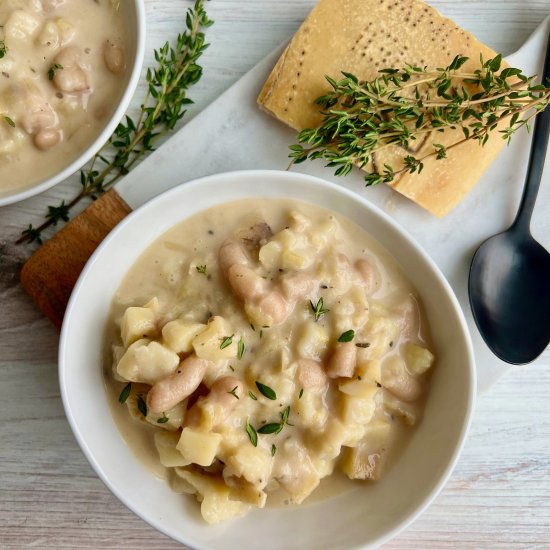 White Bean & Potato Leek Soup